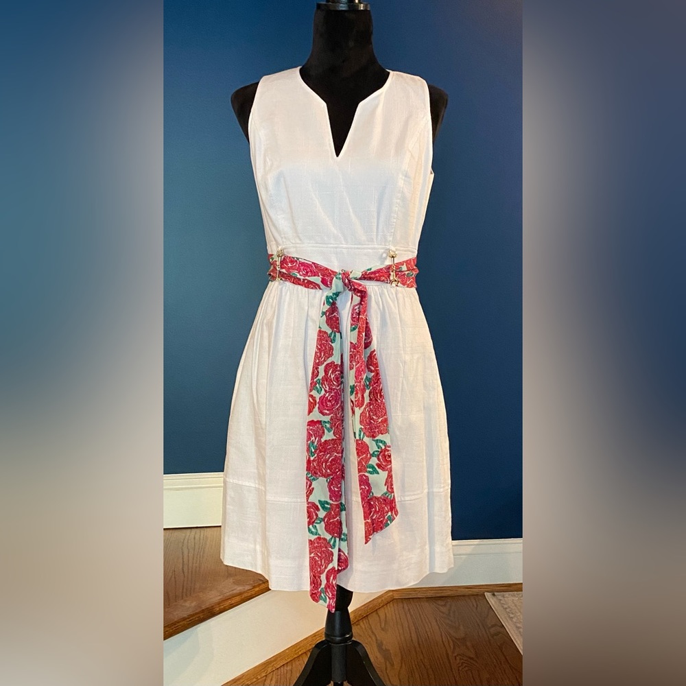Vineyard Vines White Dress, Kentucky Derby, size 6.